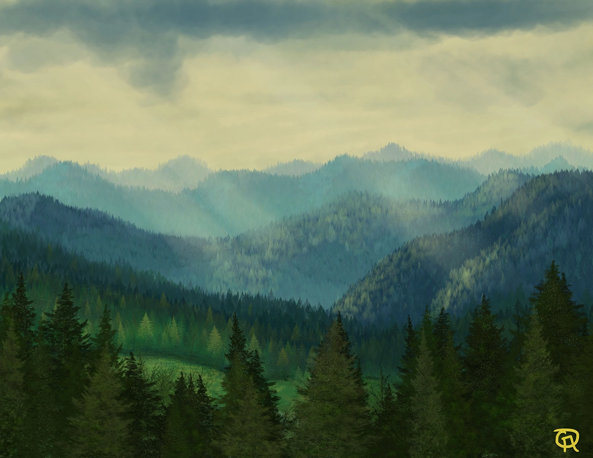 Atmospheric Landscape Painting