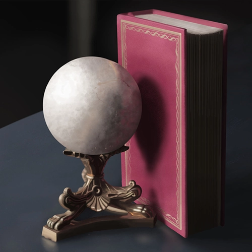 Orb & Book Still Life