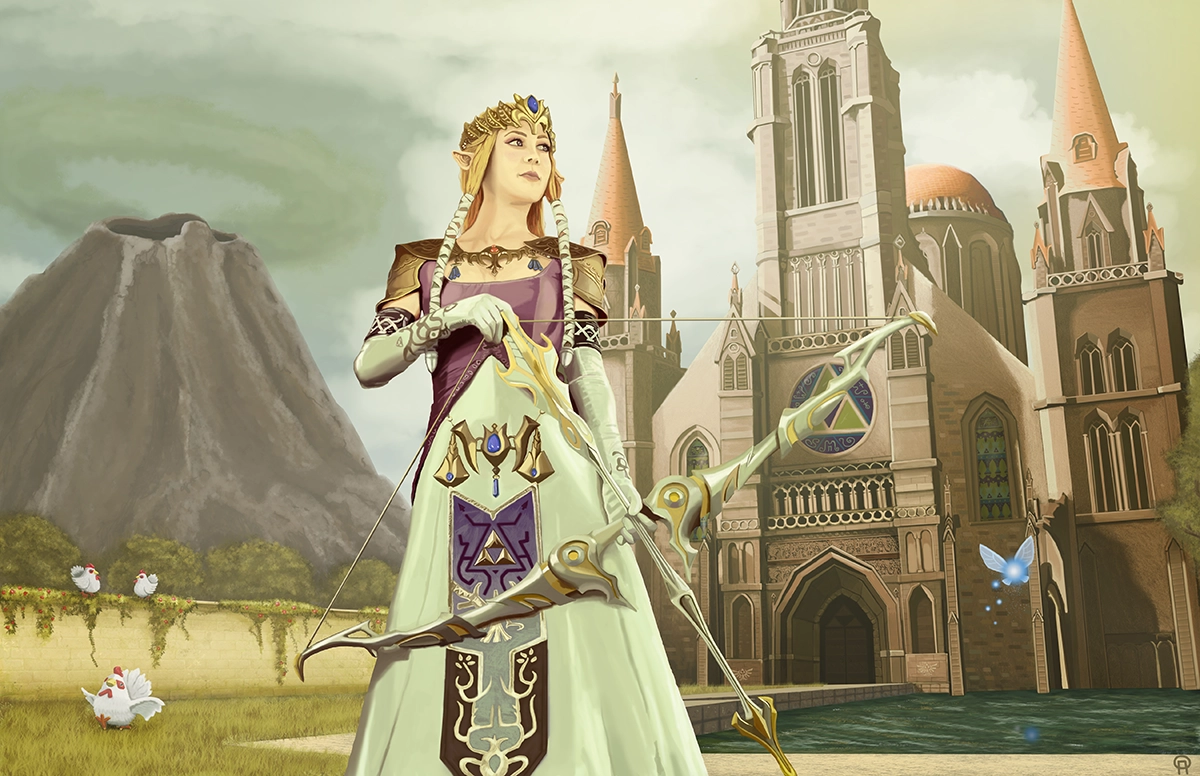 Zelda, Temple of Time painting