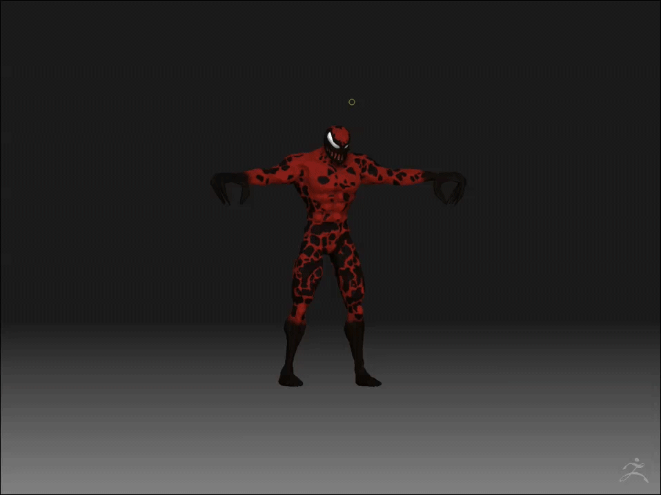 Carnage 360 Animation in Zbrush