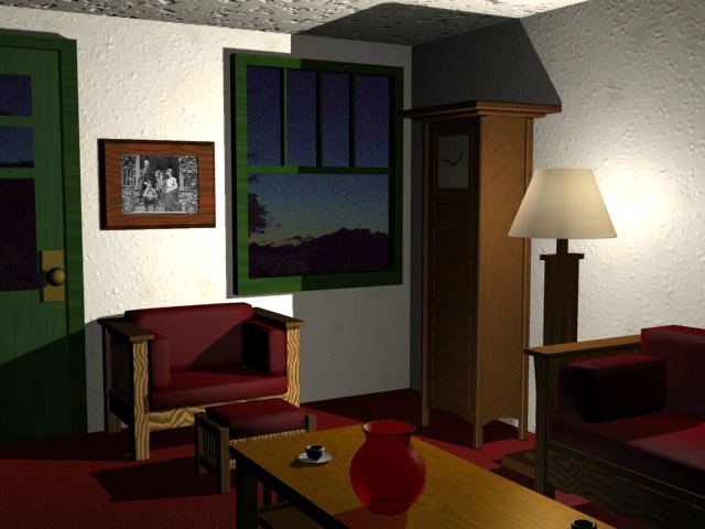 Room with Interior Lighting