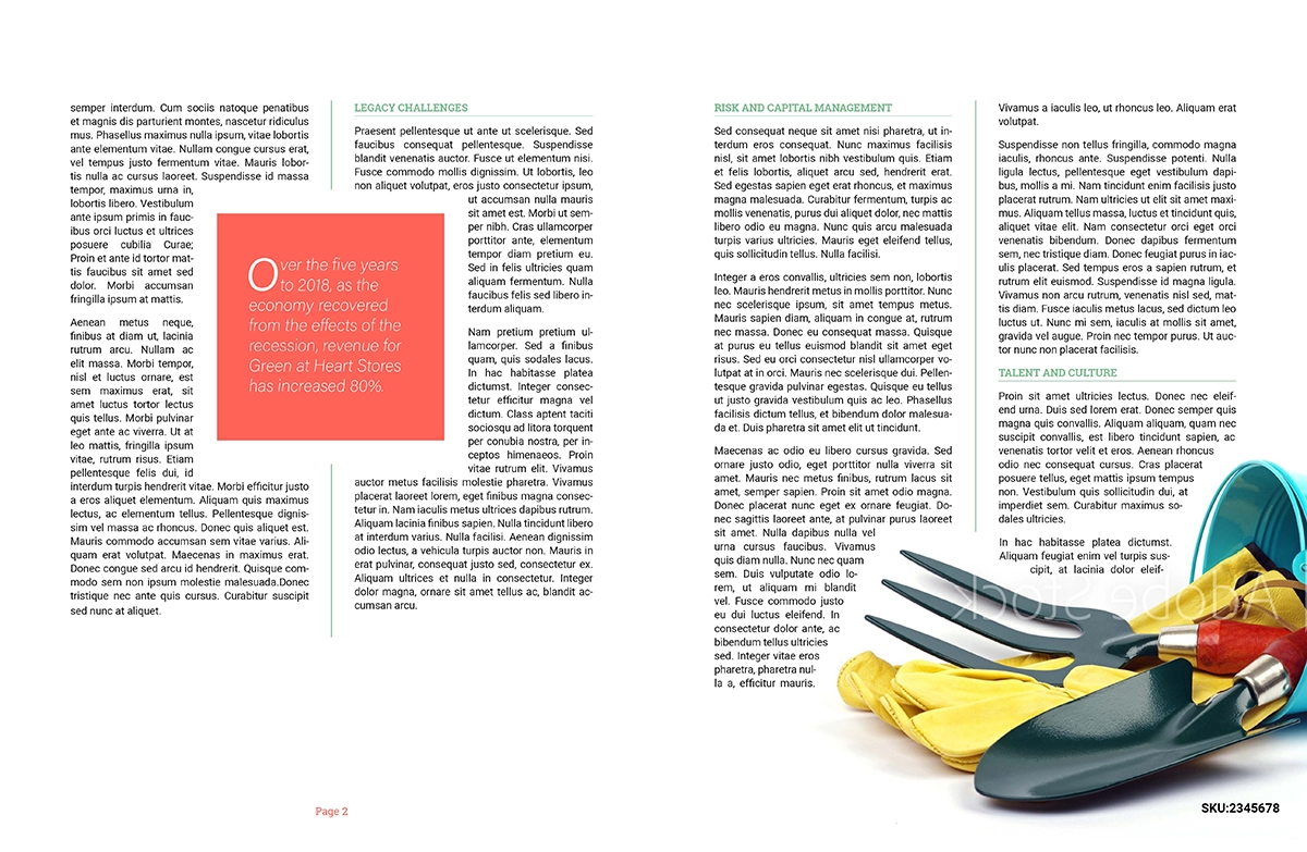 GaH Annual Report Spread 3