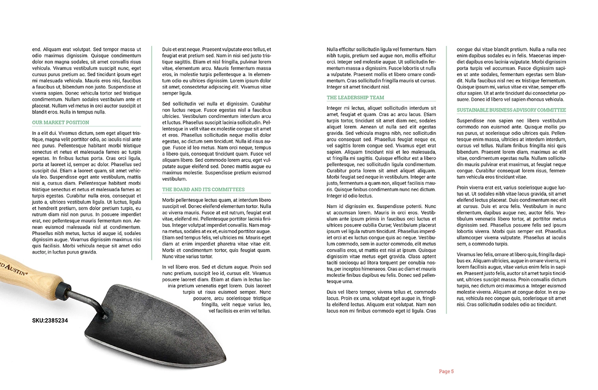 GaH Annual Report Spread 4