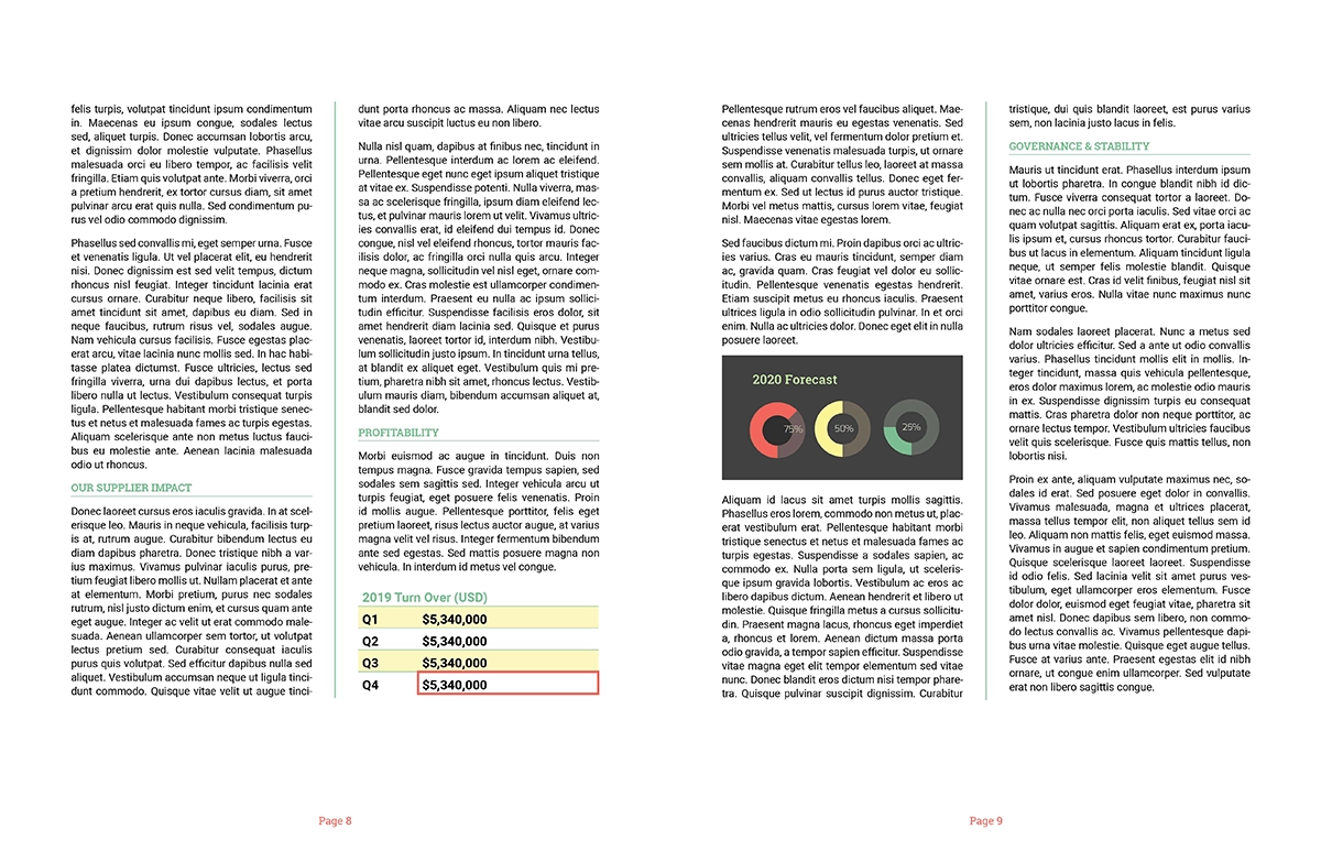 GaH Annual Report Spread 6