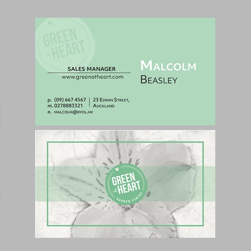 Green at Heart Business Card