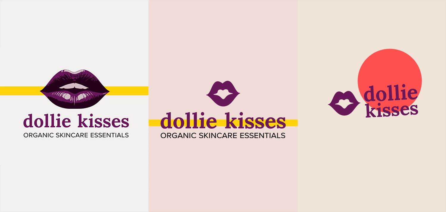 Dollie Kisses Logo first pass
